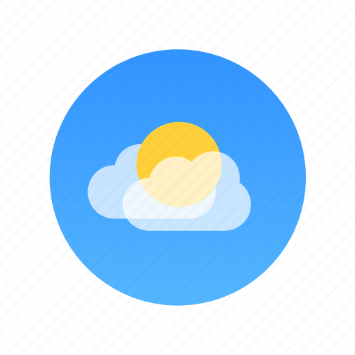 Cloud, cloudy, color, day, sun icon - Download on Iconfinder