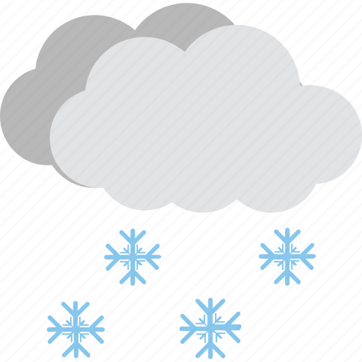 Cold weather, snow cloud, snow falling, snowflake cloud, winter season icon - Download on Iconfinder