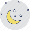 crescent, environment, moon, nature, night