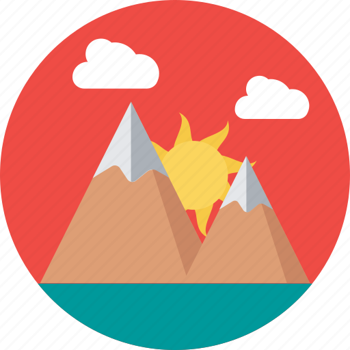 Hills, hilly area, mountain range, mountains, valley icon - Download on Iconfinder