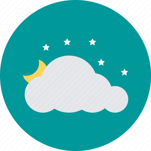 Cold night, forecast, night cold weather, night snowfall, weather icon - Download on Iconfinder