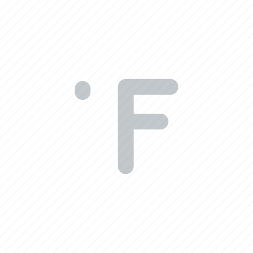 Degree, f, temperature, weather icon - Download on Iconfinder