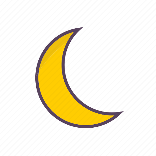 Crescent moon, weather icon - Download on Iconfinder