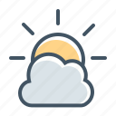 cloud, cloudy, sun, sunny, gloomy, forecast, weather