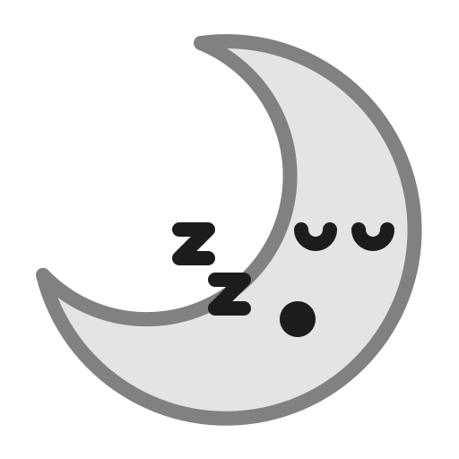 Emoticon, moon, night, sleepy, smiley, weather icon - Free download