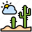 desert, botanical, cactus, dry, nature 