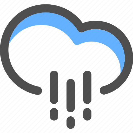 Showers, rain, wind, weather, forecast, climate icon - Download on Iconfinder