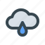 cloud, drop, rain, rainy, water, weather, wet 
