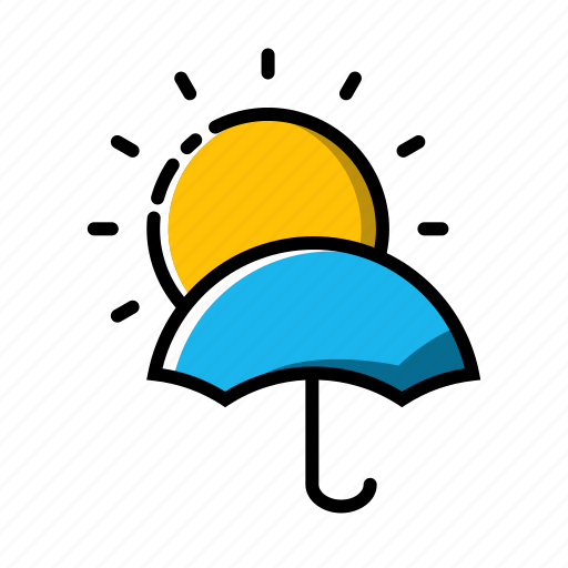 Hot, summer, sun, sunny, umbrella, weather icon - Download on Iconfinder