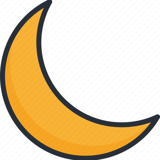 Climate, crescent, forecast, moon, night, season, weather icon - Download on Iconfinder