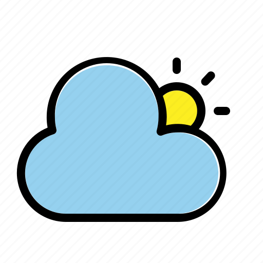 Awan, cloud, weather, sun, rain, matahari, cuaca icon - Download on Iconfinder