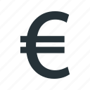 euro, money, sign