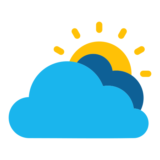 Cloud, cloudy, sun, sunny, weather icon - Free download