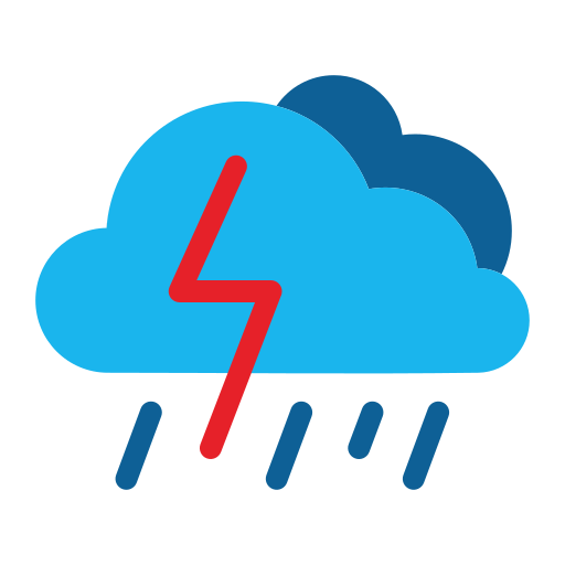 Cloud, heavy rain, rain, storm, thunderbolt, thunderstorm, weather icon - Free download
