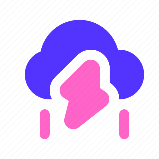 Cloud, forecast, heavy rain, storm, weather icon - Download on Iconfinder