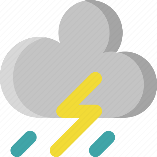 Drop, lightning, rain, rainy, storm, thunder, weather icon - Download on Iconfinder
