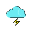 cloud, lightning, meteorology, rain, sign, storm, weather