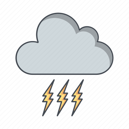 Bad weather, lightning, storm icon - Download on Iconfinder