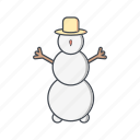 snow, snow man, snowman