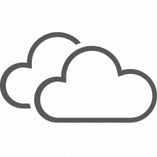 Clouds, cloudy, two, weather icon - Download on Iconfinder