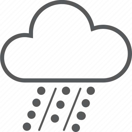 Hail, rain, shower, weather icon - Download on Iconfinder