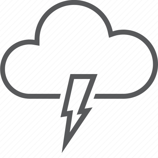 Cloud, flash, lightning, weather icon - Download on Iconfinder