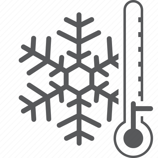 Cold, freeze, snowflake, thermometer, weather icon - Download on Iconfinder