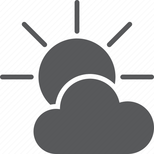 Cloud, partially, sun, sunny, weather icon - Download on Iconfinder