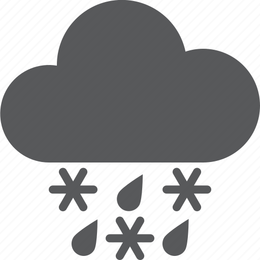 Cloud, rain, sleet, snow, weather icon - Download on Iconfinder