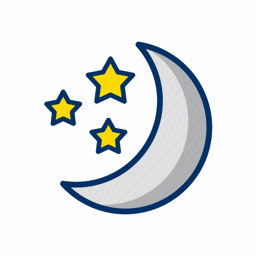 Night, star, moon icon - Download on Iconfinder