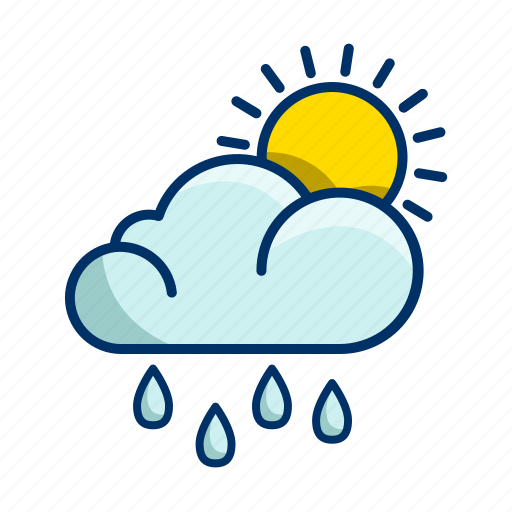 Weather, rain, sun icon - Download on Iconfinder