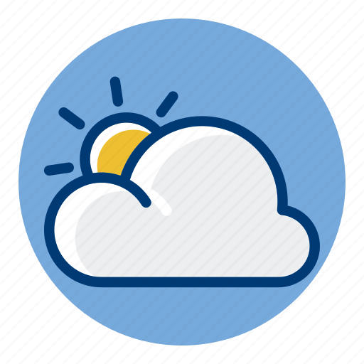 Cloud, cloudy, sky, sun, weather, weather forecast icon - Download on Iconfinder