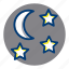 moon, night, starry night, stars, weather, weather forecast 