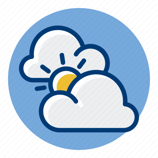 Clouds, cloudy, sky, sun, weather, weather forecast icon - Download on Iconfinder