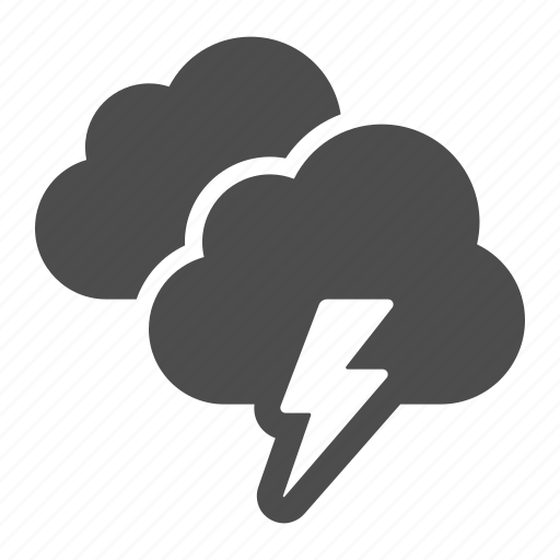 Weather, cloud, clouds, lightning bolt, storm, weather forecast, lightning icon - Download on Iconfinder