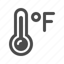thermometer, temperature, degrees, fahrenheit