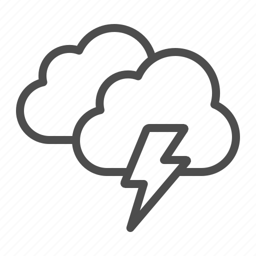 Weather, cloud, clouds, cloudy, storm, lightning icon - Download on Iconfinder