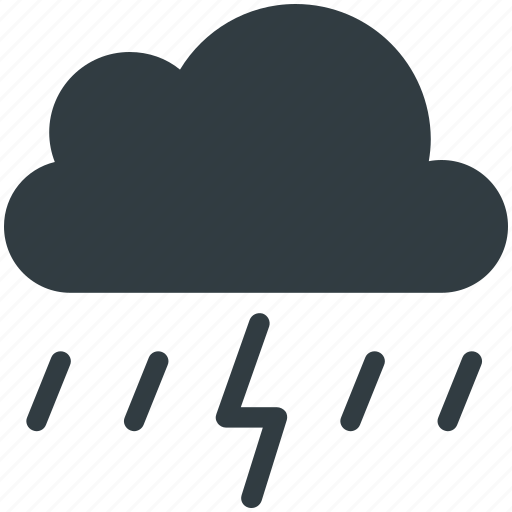Cloud lightning, raining, stormy rain, thunder, thunder bolt, thunder lightning icon - Download on Iconfinder