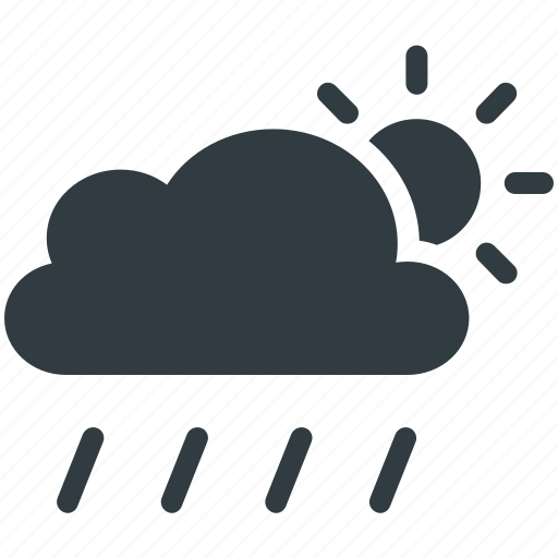 Cloud, forecast, rain, sun, weather icon - Download on Iconfinder