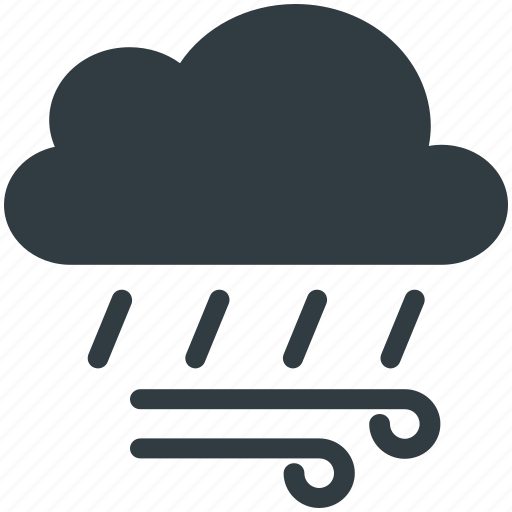 Cloud, rain, weather, winds icon - Download on Iconfinder