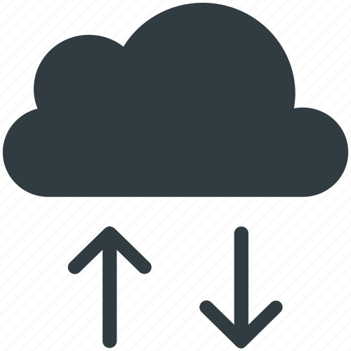 Cloud, cloud computing, cloud hosting, down arrow, up arrow icon - Download on Iconfinder