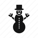 snow man, winter, snowman