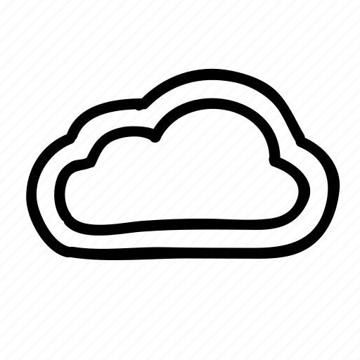 Cloud, clouds, forecast, outline cloud, sky, storm, weather icon - Download on Iconfinder