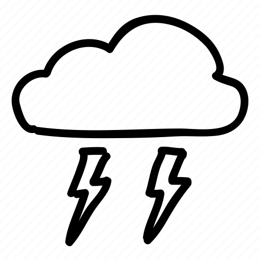 Cloud, clouds, forecast, lightning, sky, storm, weather icon - Download on Iconfinder