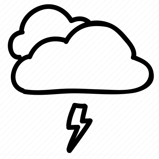 Cloud, clouds, forecast, lightning, sky, storm, weather icon - Download on Iconfinder