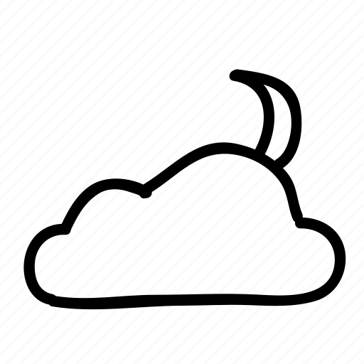 Cloud, clouds, forecast, moon, night, sky, weather icon - Download on Iconfinder