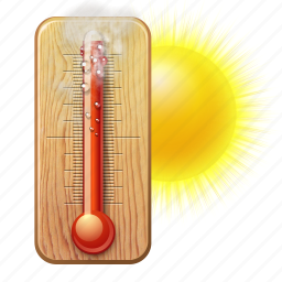 Forecast, high, hot, summer, temperature, warm, weather icon - Download on Iconfinder