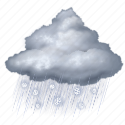Cloud, cloudy, forecast, rain, snow, storm, weather icon - Download on Iconfinder
