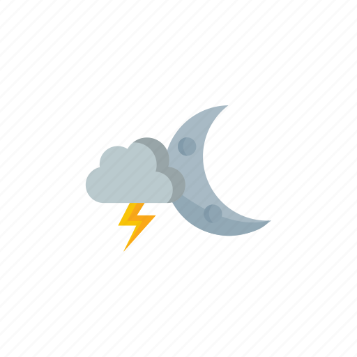 Night, thunderstorm icon - Download on Iconfinder