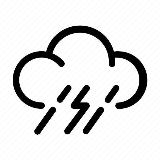 Cloud, forecast, rainy, storm, weather icon icon - Download on Iconfinder